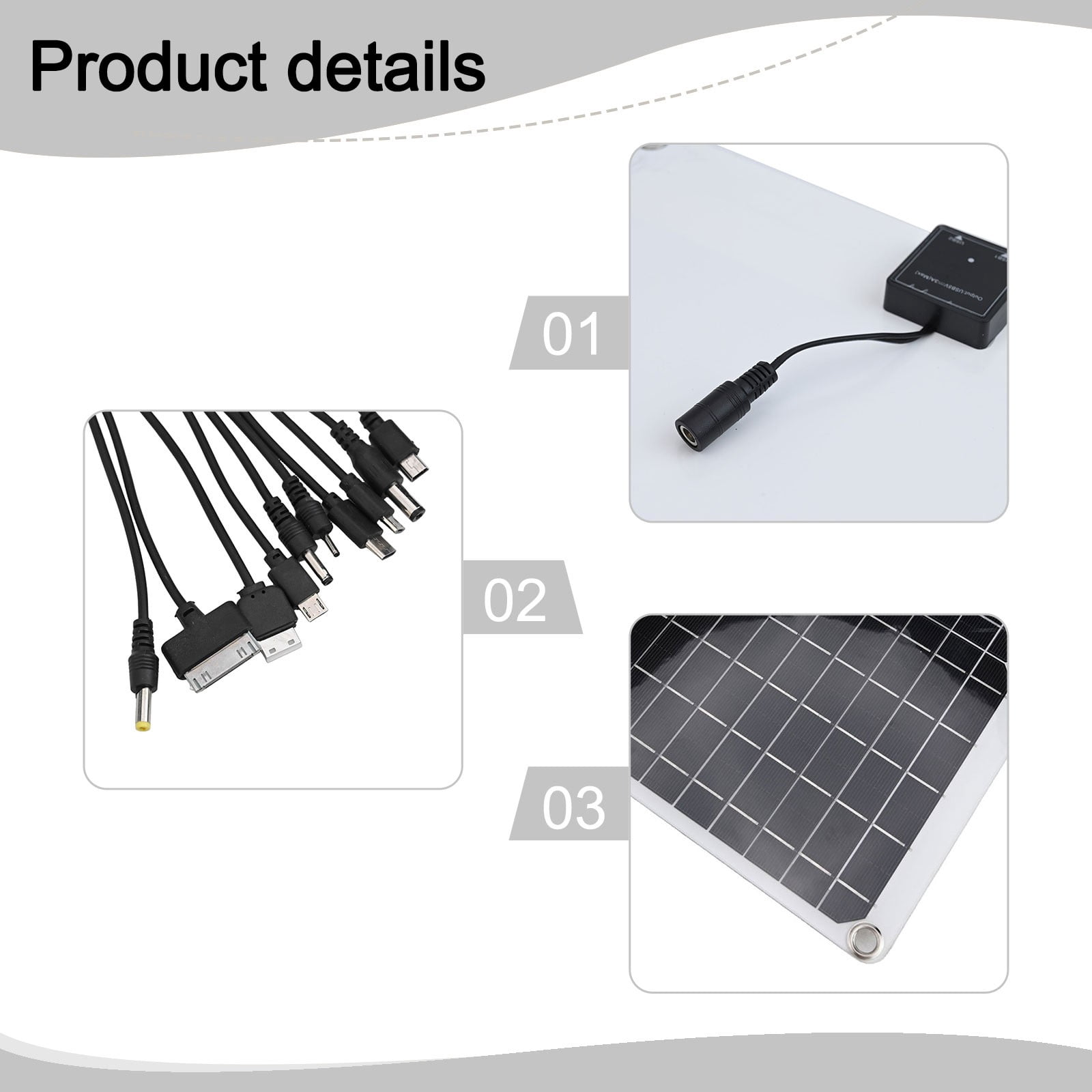 50W Solar Panel Kit 12 Volt Trickle Charger Battery Charger Maintenance Boat Rv Smile Home