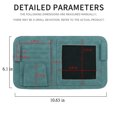thumbnail image 3 of Fnochy Car Sunglass Holder Universal Fit Visor Organizer Premium Suede Leather Multifunctional Storage for Glasses Cards Masks Tickets Easy Install Car Accessories Durable Design, 3 of 6