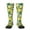 2 Black-2, variant on Lemon Seamless Pattern Oil Painting Effect Thigh High Socks Extra Long Stretchy Sock Women Over Knee High Opaque Stocking Daily Wear