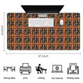 thumbnail image 5 of Long Mouse Pads for Desk,Black Red Skull Tile Pattern Desk Mats on Top Of Desks, Desk Mouse Pad Extra Large with 3mm Non-Slip Base and Stitched Edge for Gaming,Office,Work,Home 47.3"x23.6", 5 of 6