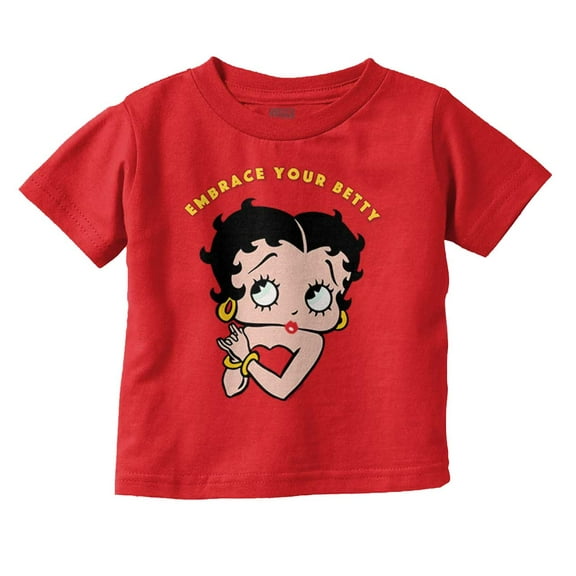 Betty Boop Cartoon Cute Motivational Youth T Shirt Tee Girls Infant Toddler Brisco Brands 2T