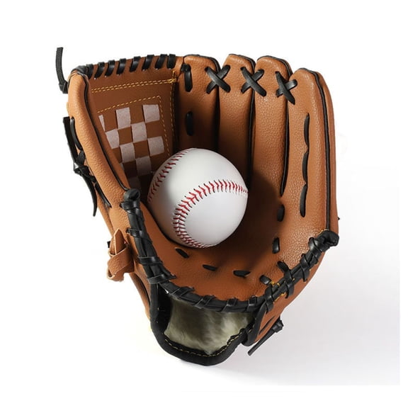 Baseball Glove for Adults & Youth 9.5-12.5 Inch Training Outfield Mitt Premium Synthetic Leather Baseball Softball (NO BASEBALL)