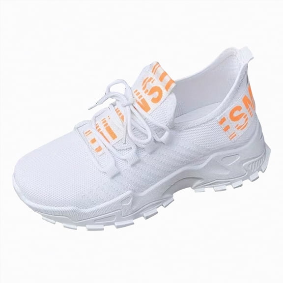 Rotm Slip On Shoes Women Womens Slip on Walking Shoes Comfort Lightweight Breathable Sock Shoe Non-Slip Mesh Casual Fashion Tennis Running Sneakers White,7