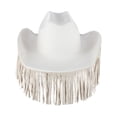 thumbnail image 2 of CTM  Studded Fringe Western Cowboy Hat (Women), 2 of 5