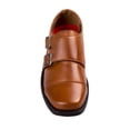thumbnail image 3 of Josmo BoyS Dress Shoes  Hook and Loop Double Monk Strap Cap Toe Oxford Loafers (Little Kid Toddler), Tan, Size: 8, 3 of 5