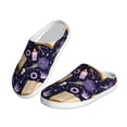 thumbnail image 2 of Fotbe Lavender Flowers Pattern Women's Fuzzy Curly Fur Memory Foam Loafer Slippers Indoor Outdoor Slippers Winter Home Shoes-40/41, 2 of 7