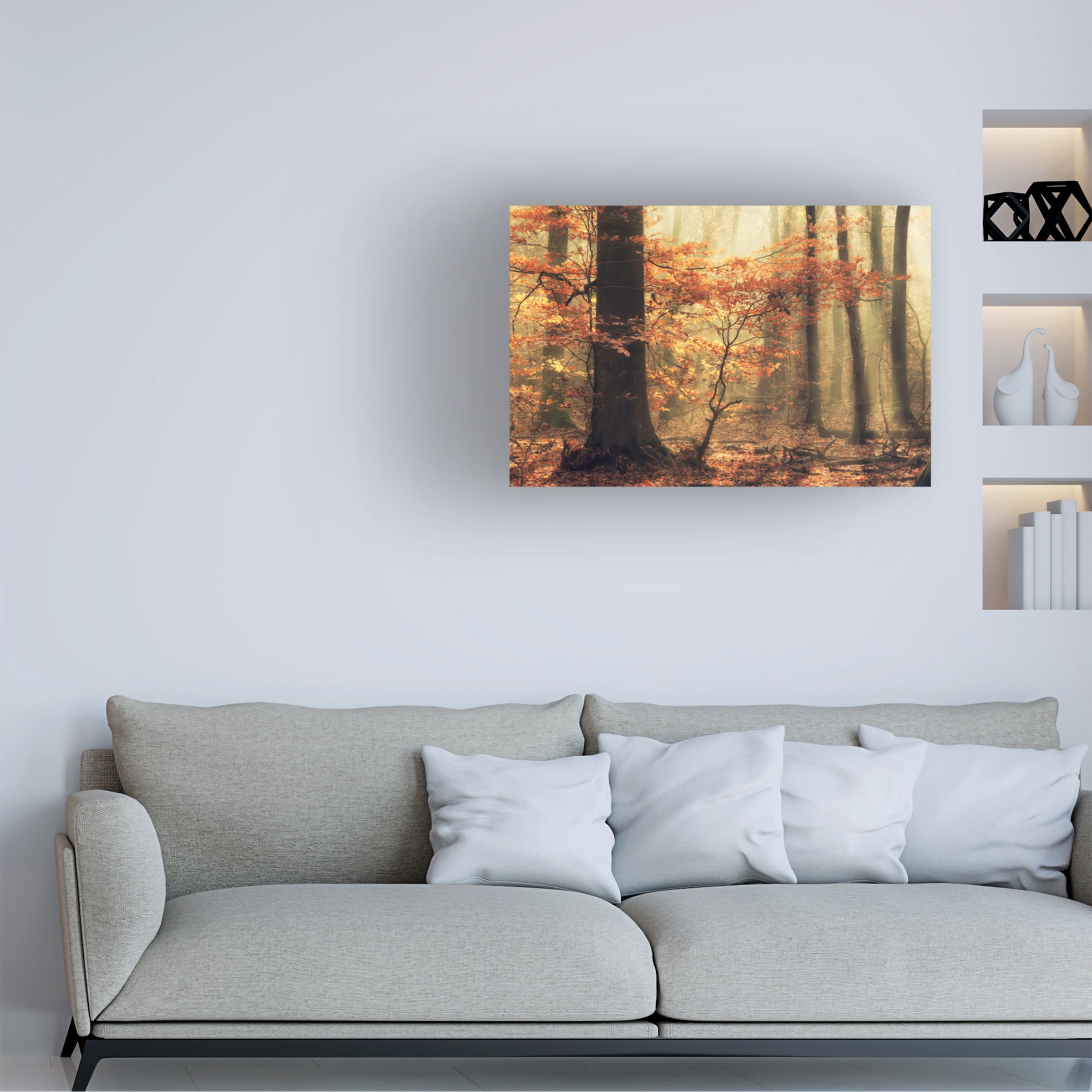 Anton van Dongen 'Soft Fall' Canvas Art