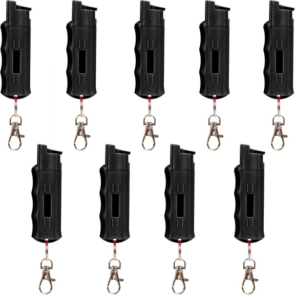 BURN Pepper Spray 1/2oz Black 9 Pack