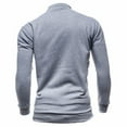 thumbnail image 3 of oqasdz Mens Sweatshirt Warm Loose Fit Solid Color Hoodless Top for Autumn Winter Casual Outdoor Leisure Wear Pullover,Size M, 3 of 3