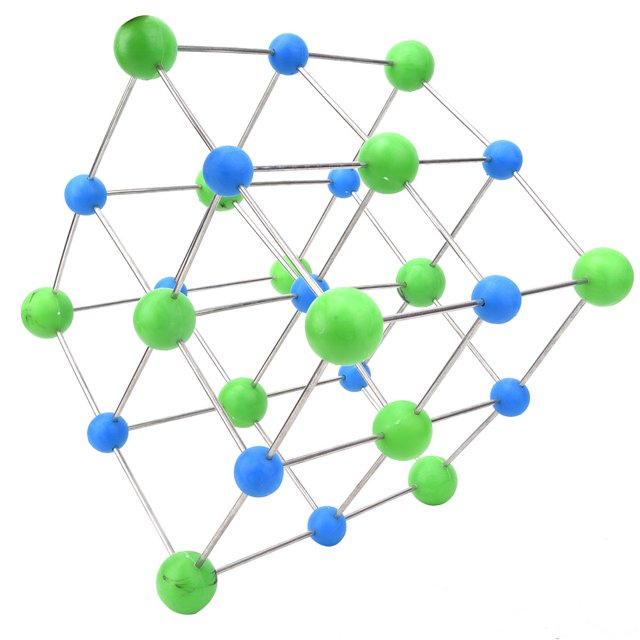Modelo De Cloruro De Sodio, 7,5 X 7,5 X 7,9 Pulgadas, Equipo De Ayuda Para La Enseñanza, Modelo Molecular De Química, Para Clase De Química ANGGREK Molecular Model