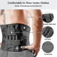 thumbnail image 4 of Medical Back Lumbar Support Belt Waist Orthopedic Brace Posture Men Women Corset Spine Decompression Waist Trainer Pain Relief-xl, 4 of 5