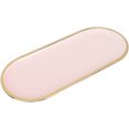 thumbnail image 1 of Miangastore High-grade Jewelry Arrangement Tray Elegant Oval Charm Storage Plate Gold Rimmed Ceramic Tray, 1 of 8