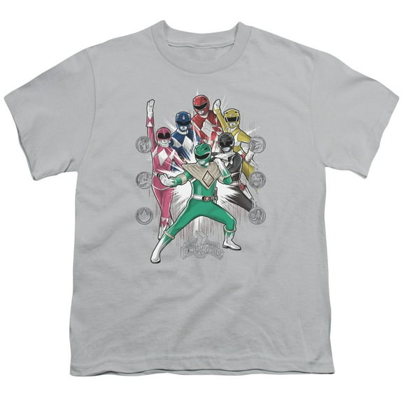 Power Rangers Ranger Manga Youth 18/1 T-Shirt Silver