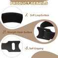 thumbnail image 3 of Bridas de Cable Reutilizables, Organizador de Cuerda Ajustable de Gancho y Bucle Negro 130, 3 of 7
