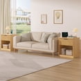 thumbnail image 3 of Hommpa Set of 2 Nightstand, Fluted Bed Side Table with Charging Station, Modern End Side Table for Bedroom Furniture Living Room Sofa, Night Stand with Storage Drawers and Large Open Shelf, 3 of 10
