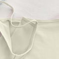 thumbnail image 4 of idosla Spaghetti Strap Crop Tank Tops for Women Cute Summer Camisoles for Teens Fitted Basic Layering Cami Undershirts (Light Yellow, One Size), 4 of 9