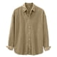 thumbnail image 5 of pstuiky manga larga para hombre, Camisa informal de pana de color liso con cuello abotonado y manga larga para hombre camisetas de hombre xxxl, 5 of 7