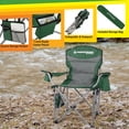 thumbnail image 6 of Wakeman Outdoors Oversized Camping Chair with 300lb Capacity - Heavy Duty Folding Chair, Green, 6 of 10