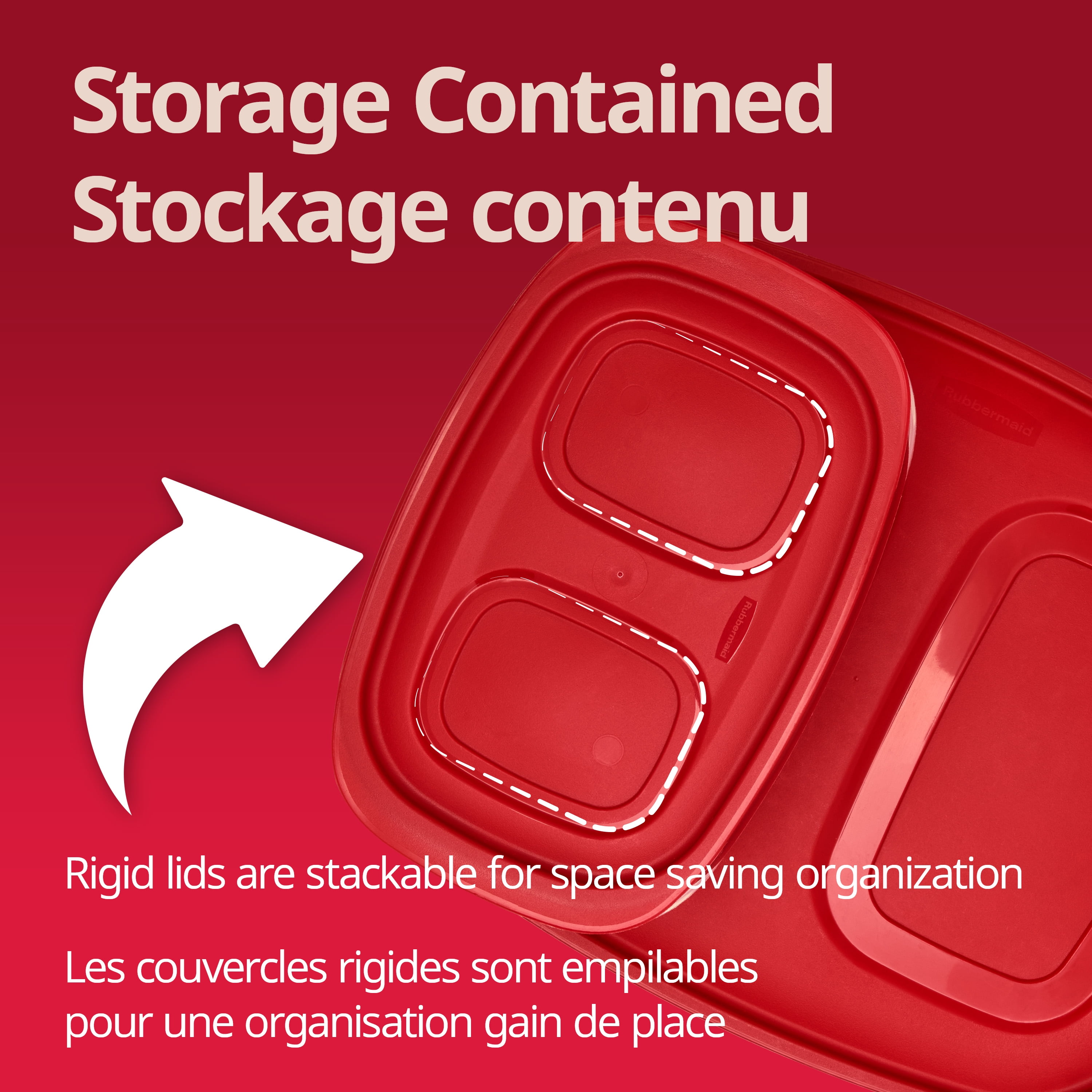 Rubbermaid 41.5-Cup EasyStore Rectangle Food Storage Container with Lid