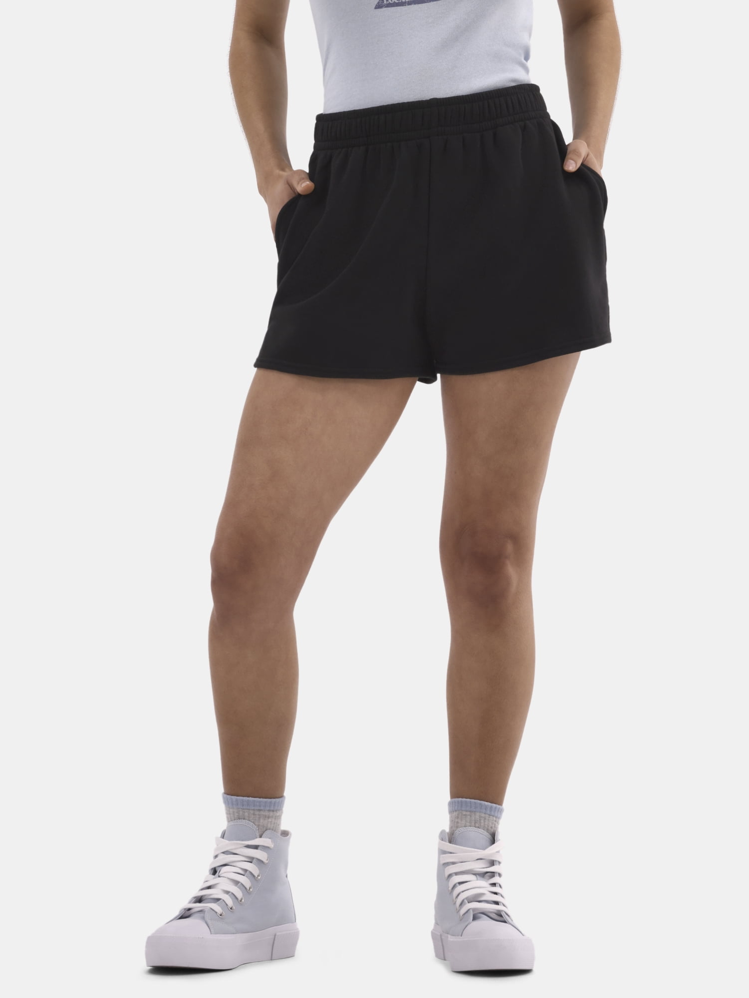 No Boundaries Soft Fleece Shorts, 1 or 2-Pack, Women’s