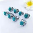 thumbnail image 6 of HOOUN Wholesale Rings 50 Pcs Turquoise Blue Turquoise Rings Fashion Jewelry Bulk Lot-Blue Turquoise, 6 of 8