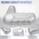 thumbnail image 5 of Cubierta de manija de interruptor de extracción de techo rígido Unique Bargains para Jeep Wrangler JL JLU 2018-2023 Tono plateado 6 piezas, 5 of 7