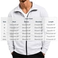 thumbnail image 2 of yillto Men Jackets Collared Zip up Lightweight Casual Sweatshirt Coat Loose Fitting Big and Tall Jacket, 2 of 6