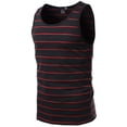 thumbnail image 1 of FashionOutfit Men's Basic Round Neck Stripe Tank Tops, 1 of 3