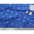 thumbnail image 2 of Soimoi Blue Cotton Voile Fabric Insect & Floral Heart Print Fabric by Yard 42 Inch Wide, 2 of 3