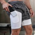 thumbnail image 2 of Man Jogging Sportswear Mens 2 In 1 Beach Sport Shorts Quick Drying Running Shorts Workout Gym Exercise Shorts Fitness Sweatpants Jd4, 2 of 4