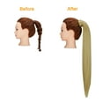 thumbnail image 3 of SAYFUT Straight Ponytail Extension 28 inch Natural Long Ponytails Wrap Around Clip in Hair Piece Synthetic Hairpieces for Women Girls, Natural Black,160g, 3 of 8