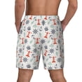thumbnail image 2 of Lsque Mens Swim Trunks Lighthouse Sailboat Pattern - Bathing Suit Compression Liner - Beach Swim Shorts Swimwear - (S-3XL) - Stretch Quick Dry -, 2 of 9