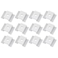 thumbnail image 1 of Uxcell 12Pcs Soportes de Panel Solar, Abrazaderas Medias de Aluminio de 1.06" para Instalación de Sistemas de Panel Solar, 1 of 1