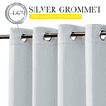 thumbnail image 5 of NICETOWN 2 Panels Outdoor Curtains Waterproof for Patio, W52 x L95, Greyish White, Thermal Insulated Top & Bottom Grommet & Back Tab Light Blocking Outdoor Drapes, Windproof With Bouns Rope, 5 of 8
