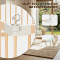 thumbnail image 4 of TouHeart Wooden Playpen for Baby & Toddlers, Foldable Large Baby Gate Play Yards, 10 Panels, 102.9"x68.6"x24", 4 of 10