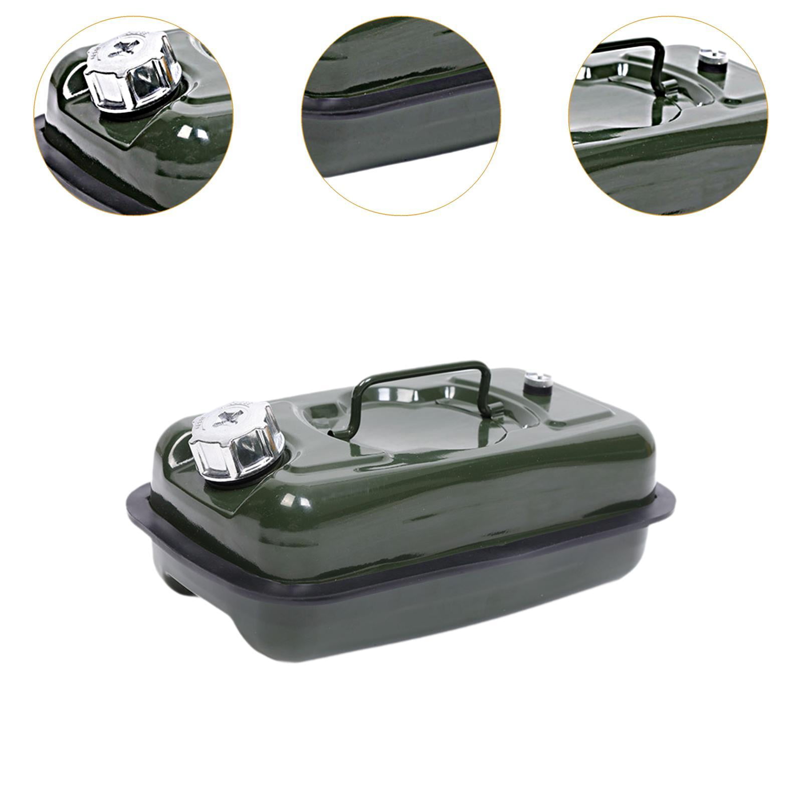 Wzmzjy Motorcycle Seat Fuel Can Tank Multipurpose Liquid Storage Canister for Emergency 5L Aluminum Lid