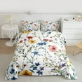 thumbnail image 2 of Castle Fairy Children Teens Adults Pink Blue Flowers Bedding Comforter Set 2pcs,Chic Floral Blossoms Twin Comforter Sets Microfiber,Spring Garden Breathable Bedding Set,Super Cozy Room Decor, 2 of 8