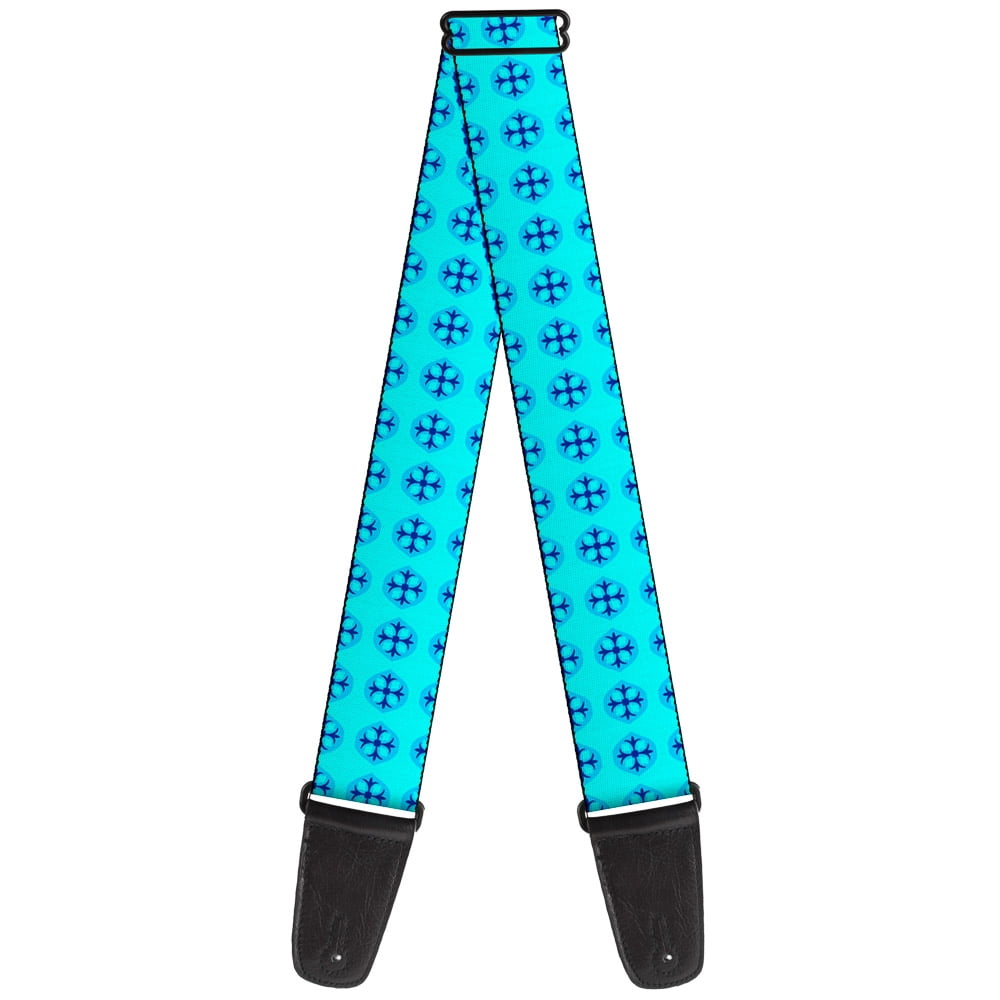Buckle-Down Guitar Strap, Wallpaper Baby Blue Blue, 2 Inches Wide