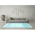 thumbnail image 3 of Ahgly Company Indoor Round Solid Light Blue Modern Area Rugs, 8' Round, 3 of 4