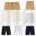 thumbnail image 4 of Cathalem Boys School Uniform Stretch Performance Shorts White, 4 of 9