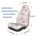 thumbnail image 3 of Wukai Various Rabbits Full Set Car Seat Covers with Soft Padding Universal Auto Front Seats Protector and Cushion Mat, 3 of 5