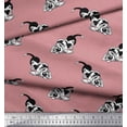 thumbnail image 3 of Soimoi Velvet Fabric Basset Hound Dog Decor Fabric Printed Yard 58 Inch Wide, 3 of 3