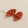 thumbnail image 3 of OUSITAID Bébé Robe Bandeau Ensembles de Couleur Unie Jupe Noeud Noeud Coiffe, 3 of 6