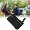 thumbnail image 3 of Bolsa lateral para silla de ruedas, Bolsa multifuncional de gran capacidad para silla de ruedas, bolsa impermeable de poliéster con diseño de múltiples bolsillos, bolsillo, 3 of 7