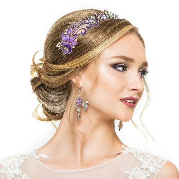 HEANUJJ Hair Side Combs 1Pcs Rhinestone Hair Jewels for Women Formal Events Hair Decoration