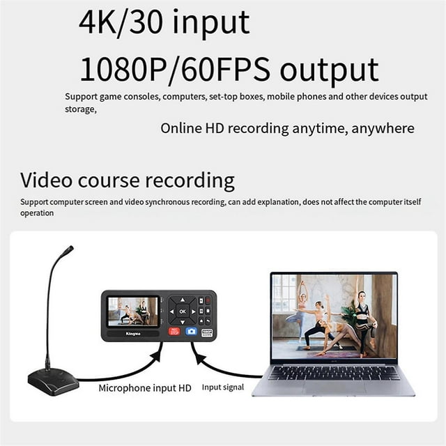 Hd Recording Box Video Capture Box -compatible Tv Movie Online Payment Course Recording Box