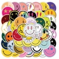 thumbnail image 1 of Sticker 50 PCS Smiley Emoji Stickers Waterproof Vinyl Decals Happy Smile and Encourage Stickers Bomb Sticker For Scrapbooking PC Laptop Skateboard Diary Phone Book Cover, 1 of 5