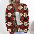 thumbnail image 2 of QATAINLAV Women's Christmas Cardigan Sweaters Xmas Open Front Button Down Knitted Cardigans Long Sleeve Going Out Tops, Multicolor, M, 2 of 6