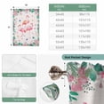 thumbnail image 6 of Pink Flamingo Balloon Curtains for Windows, Bedroom Curtains 54 Inch Length, Tropical Botanical Summer Flower Rustic Tie Up Curtains Panels Thermal Insulated Bathroom Curtains Window 42"x54", 6 of 8