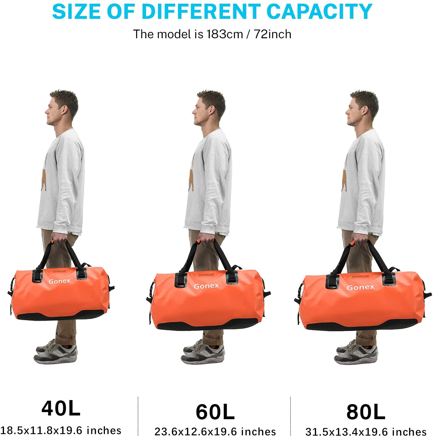 40L 60L 80L Extra Large Waterproof 